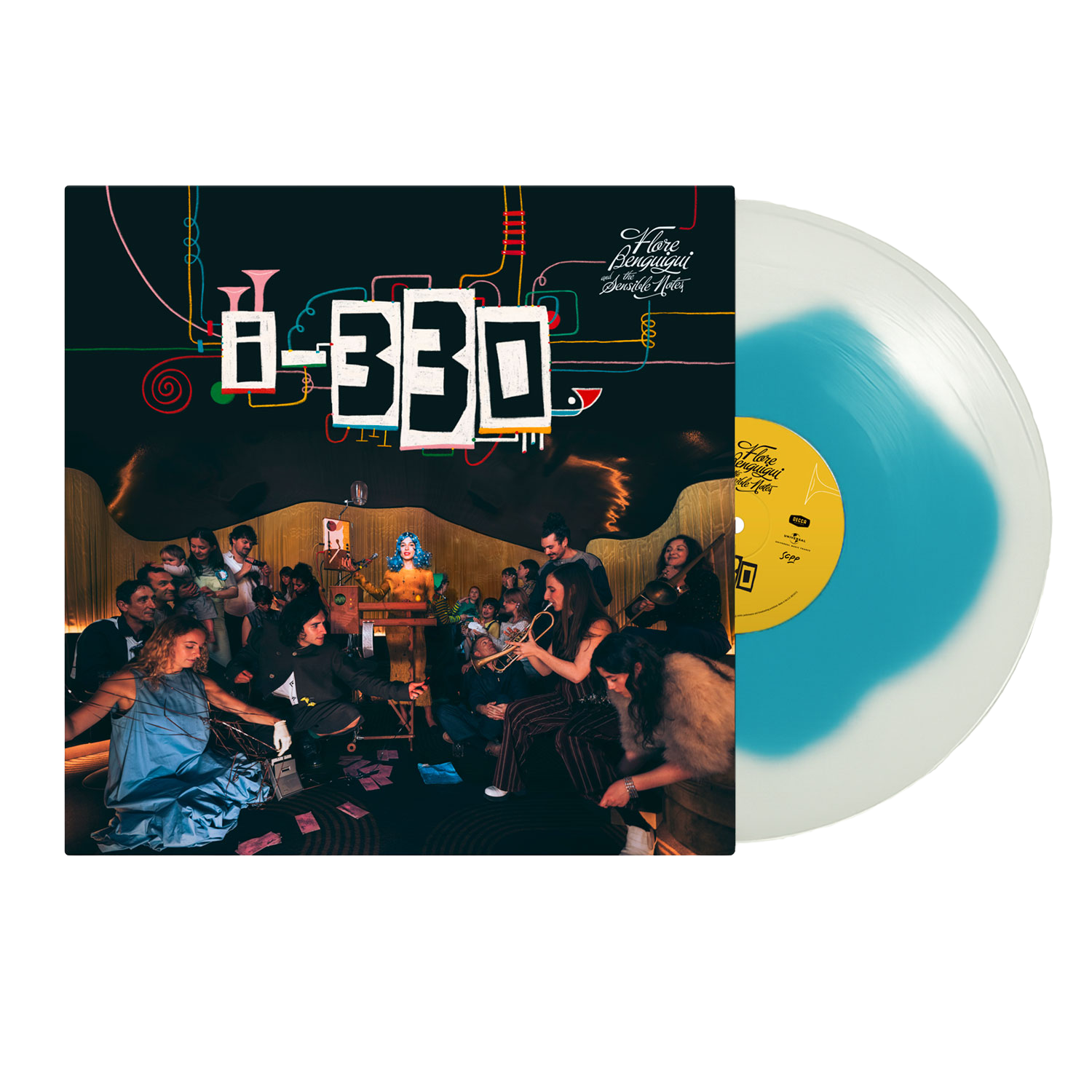 Flore Benguigui & The Sensible Notes i-300 Coloured Vinyl (clear & transparent blue) 434213
