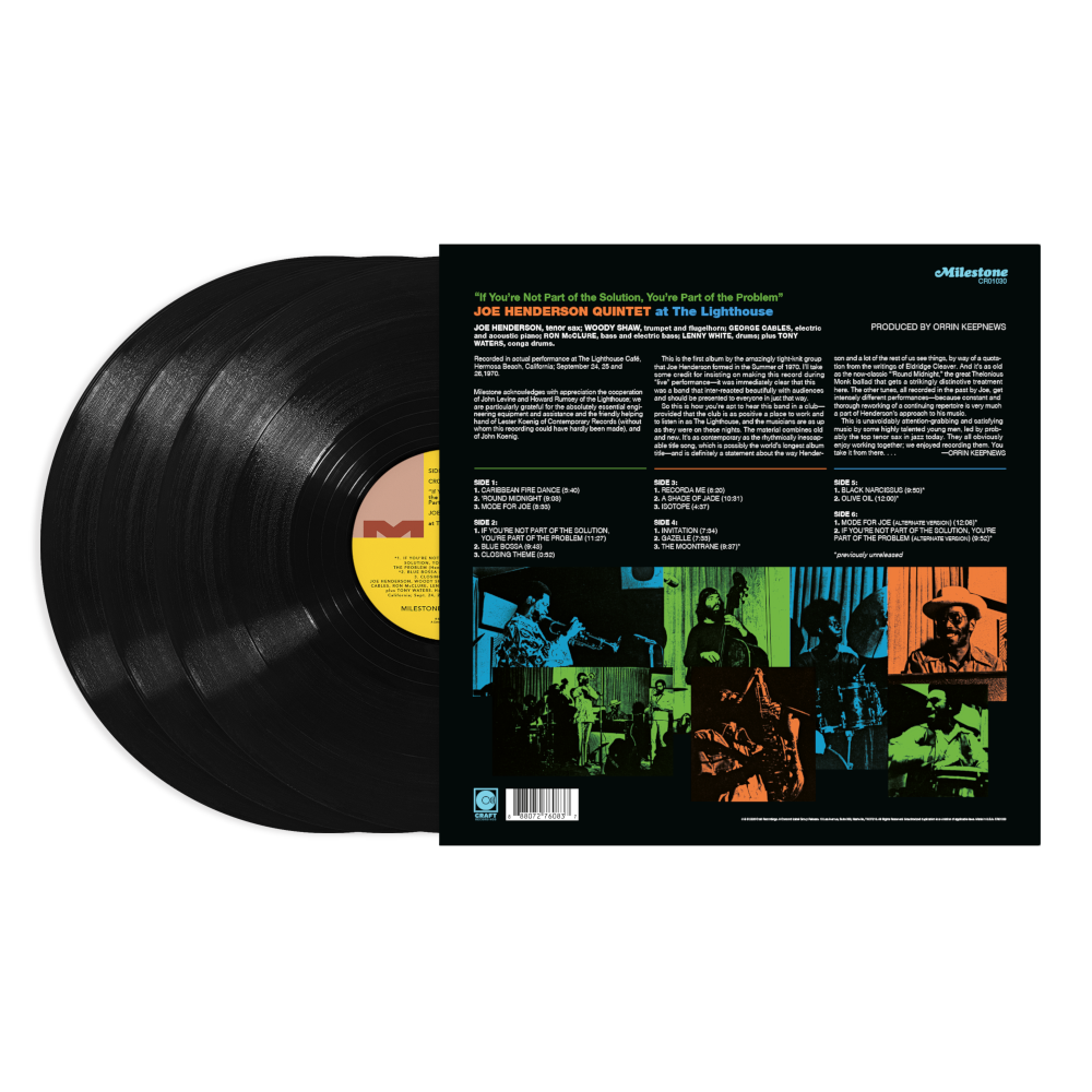 Joe Henderson Quintet At The Lighthouse: If You're Not Part Of The Solution, You're Part Of The Problem Deluxe Edition 3LP 458701