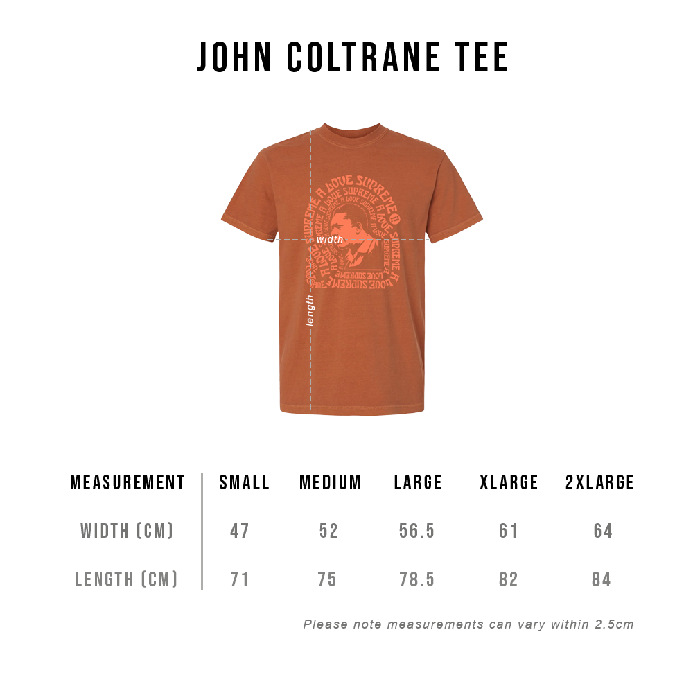 John Coltrane Love Supreme Orange T-Shirt 459409