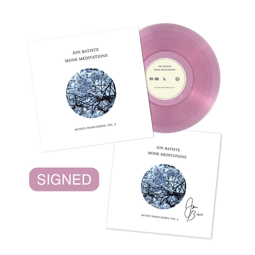 Jon Batiste Monk Meditations Neon Flamingo Vinyl + signed art card 446624