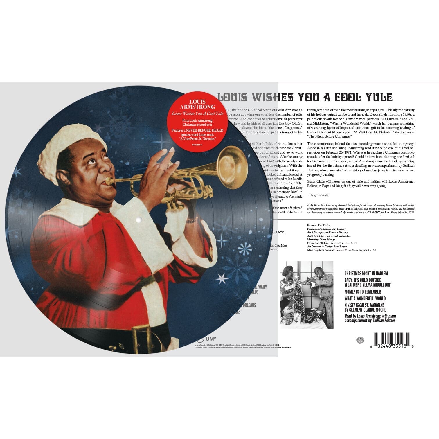Louis Armstrong Louis Wishes You a Cool Yule Limitierte Picture LP 243987