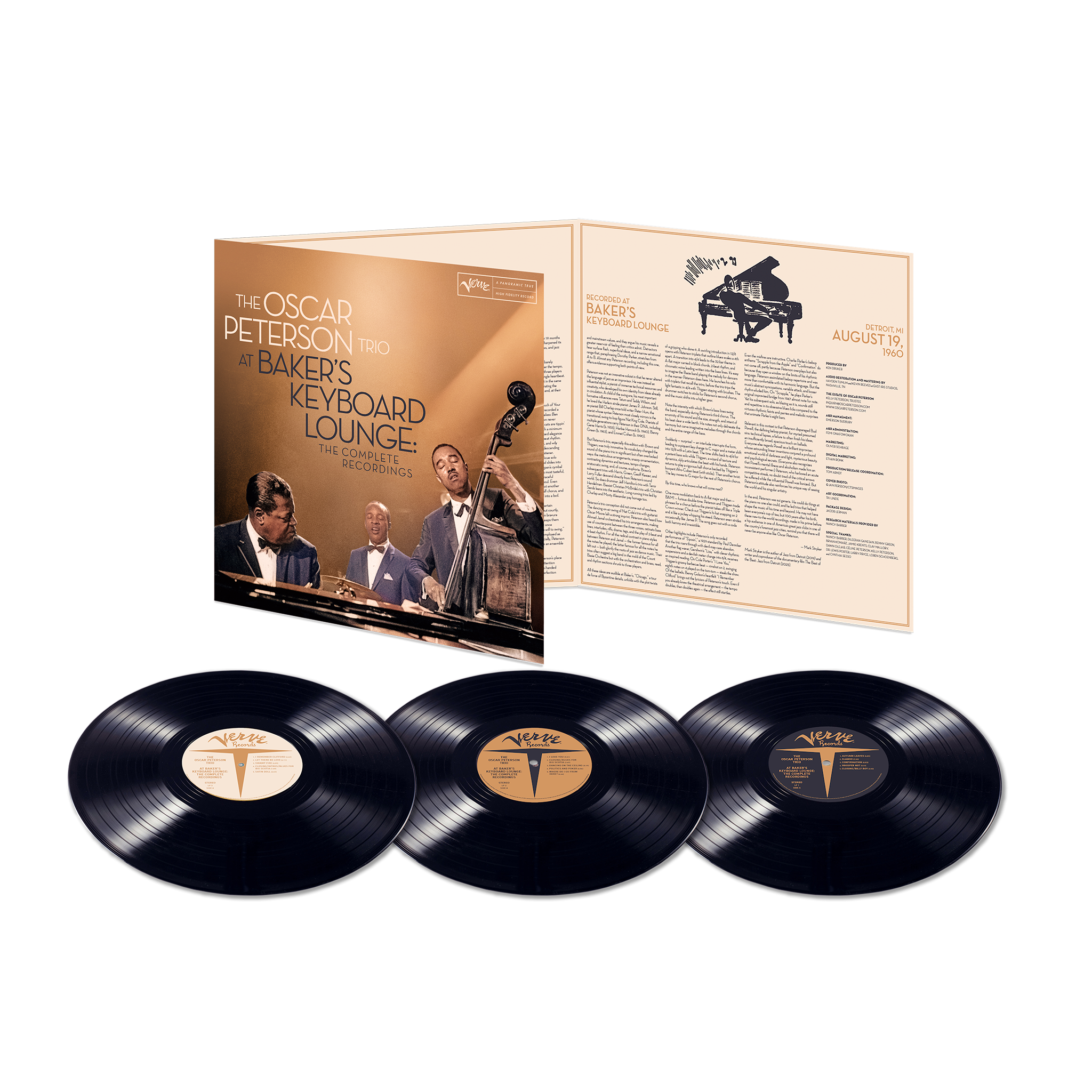 Oscar Peterson At Baker’s Keyboard Lounge: The Complete Masters 3LP 437651