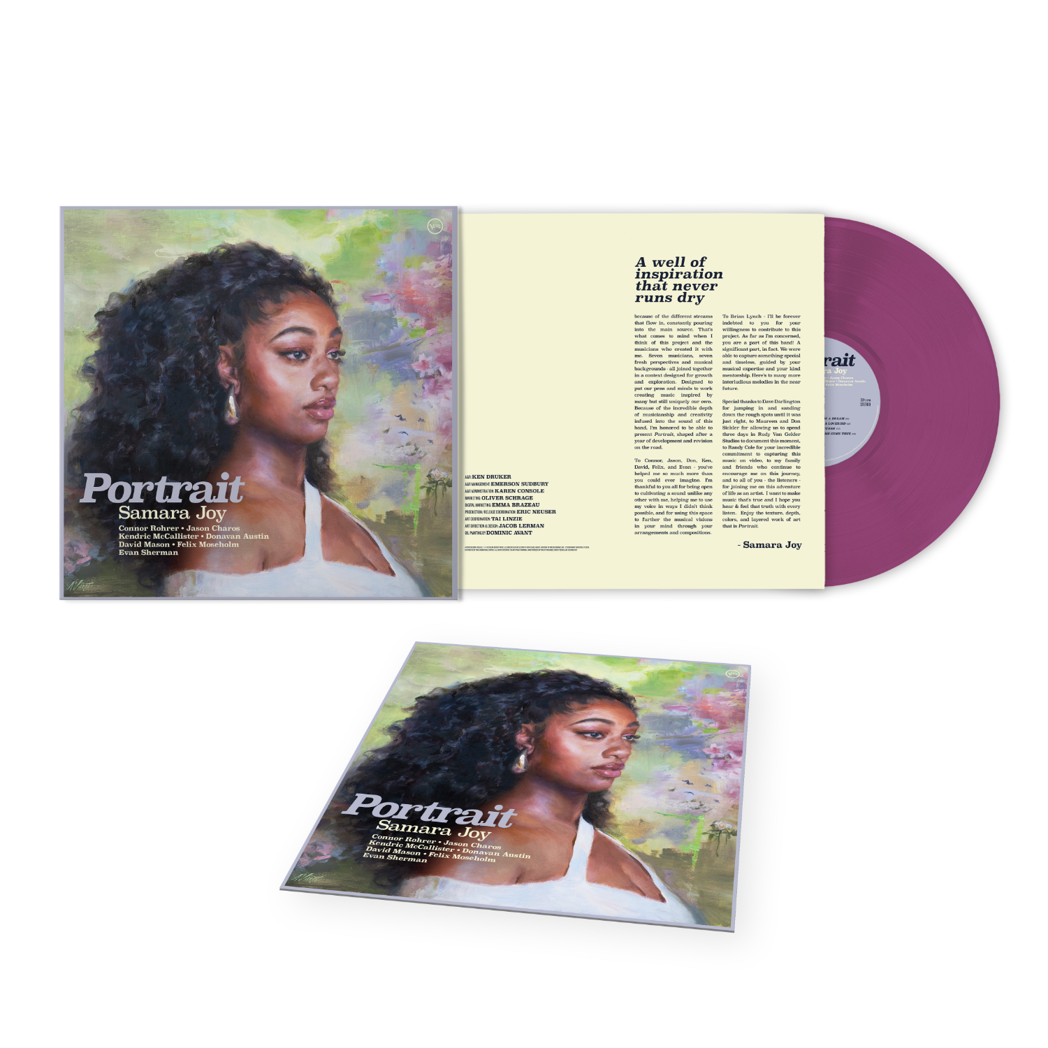 Samara Joy Portrait LP - Exclusive Colored Opaque Orchid Vinyl + Signed Art Card 391839