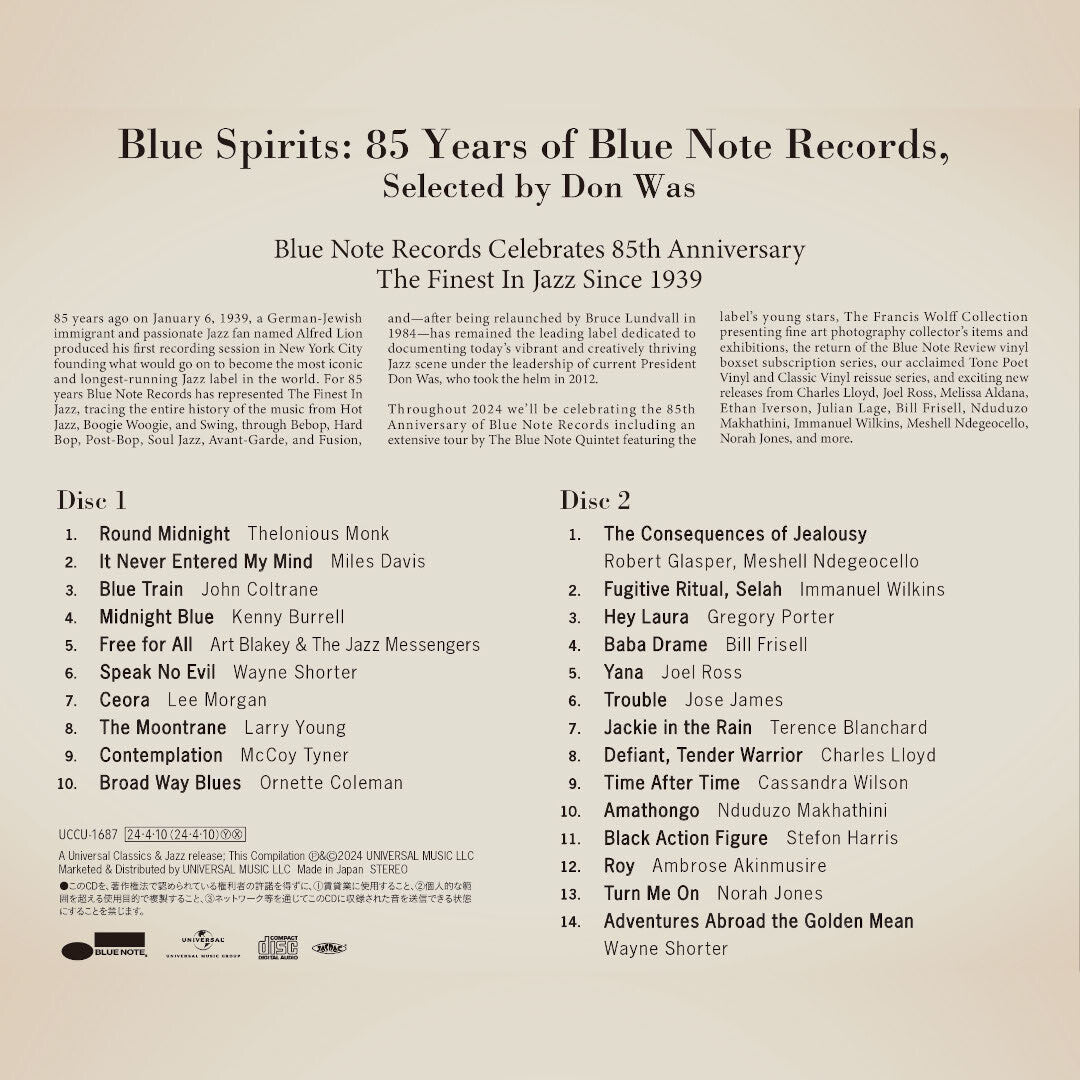 Various Artists Blue Spirits: 85 Years of Blue Note Records, Selected by Don Was 2CD 369647