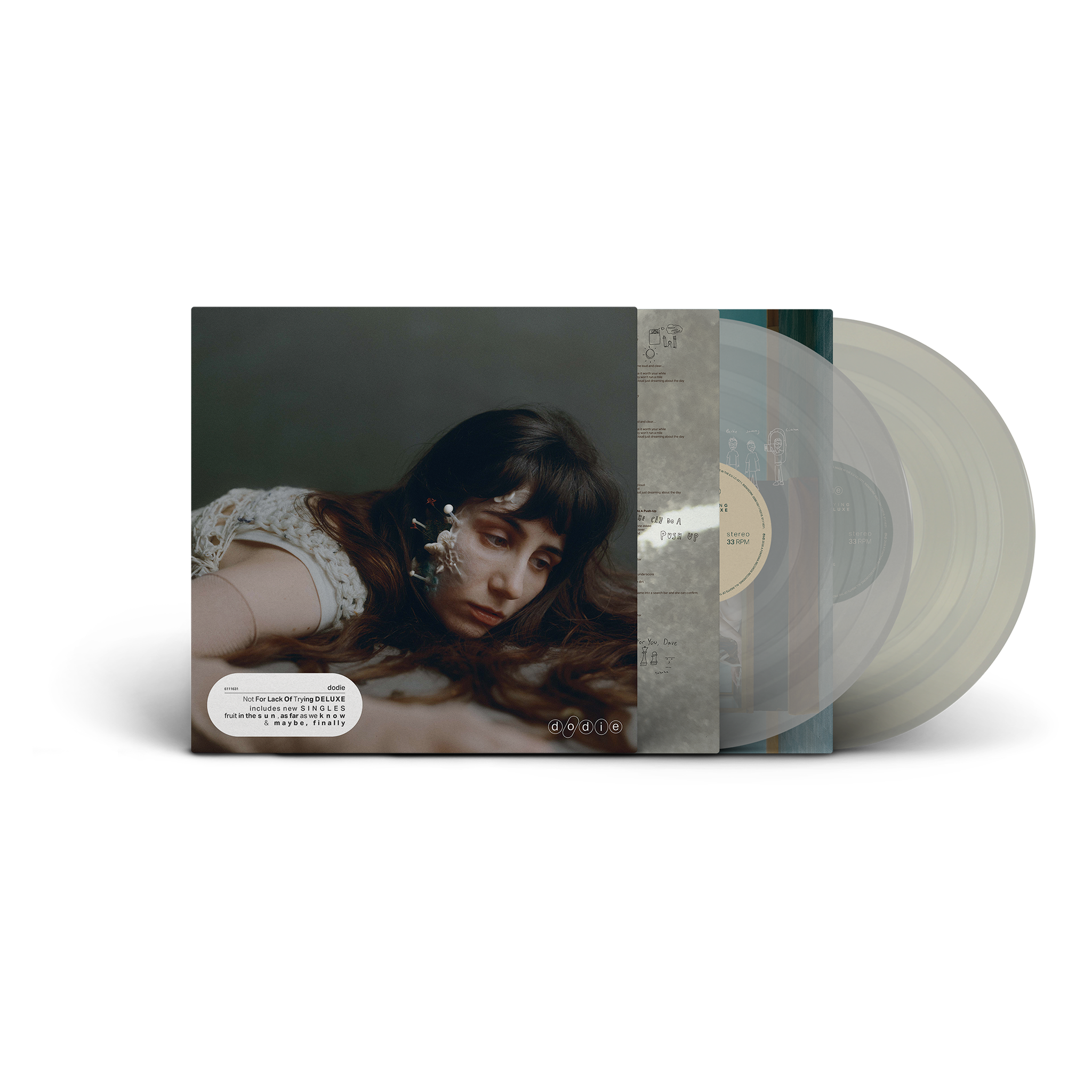 dodie Not For Lack Of Trying (Deluxe Edition) Col. 2LP (1x clear / 1x grey transparent), Eco Vinyl, 140g 457441